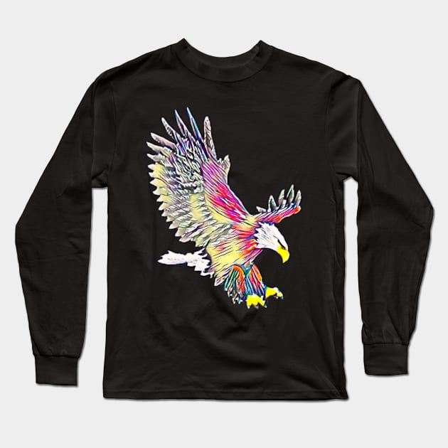 Eagle Long Sleeve T-Shirt by Nimmersatt